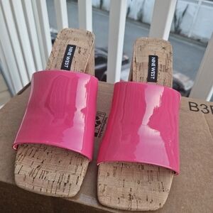 🌸B2G1 Free🌸Nine West Pink Slide Sandals